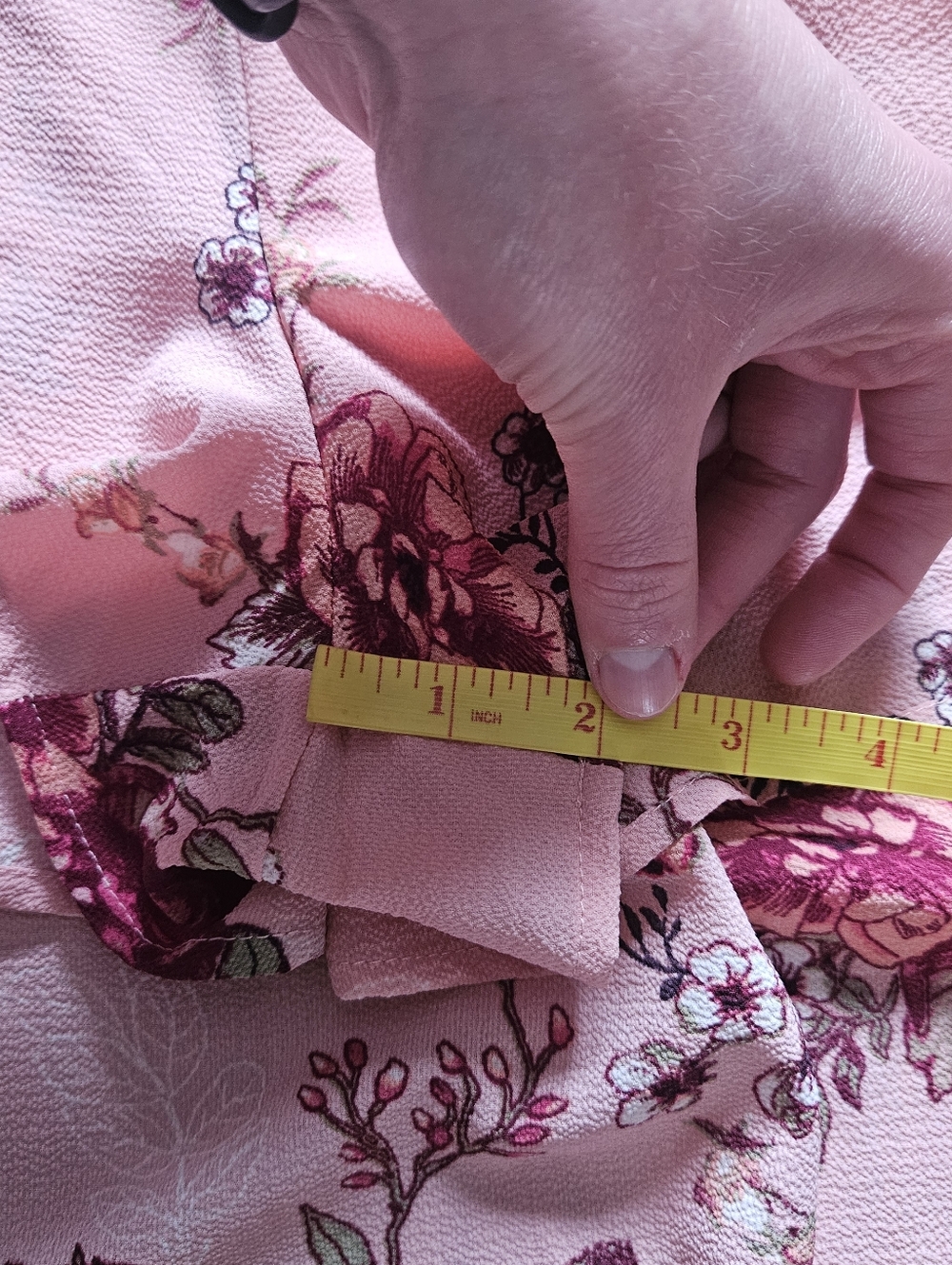 Rue21 Pink Floral Wrap Jumpsuit - Picture 8 of 13